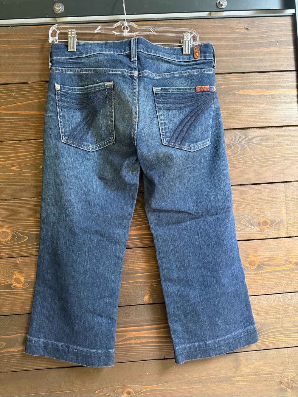 Y2K vintage Seven for all mankind dojo crop, low rise sz 27